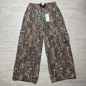 Revice Denim Jeans Mens M NWT WIDE LEG Maverick Pants Camo Cargo Stealth 30x31